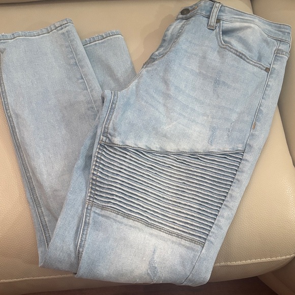 RSQ Light Blue Ribbed Jeggings - Picture 3 of 3